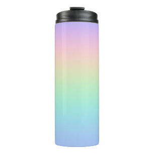Pastell Regenbogen Thermosbecher