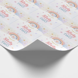 Pastell-Regenbogen-Tie-Dye-Geburtstag Geschenkpapier