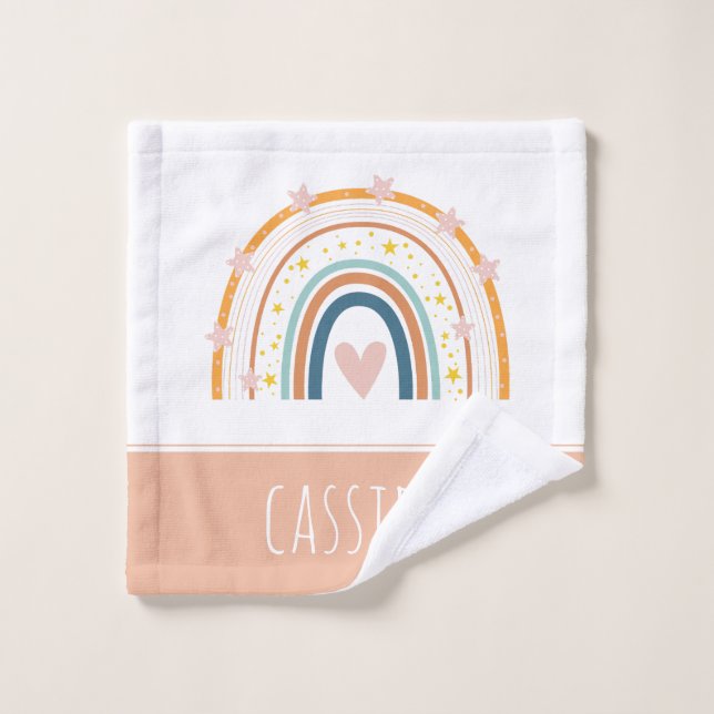 Pastell Regenbogenmädchen Waschlappen (Waschlappen)