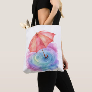 Pastell-Regenschirm-Wasserfarbene Kunst