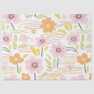 Pastell-Retro-Blumen (7) Seidenpapier