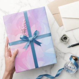 Pastell Rosa Blau Traum Fading Weiß Abstraktes Mus Geschenkpapier