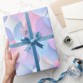 Pastell Rosa Blau Traum Fading Weiß Abstraktes Mus Geschenkpapier