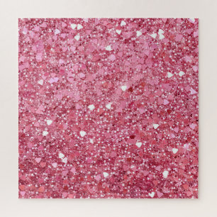 Pastell Rosa Glitter Puzzle