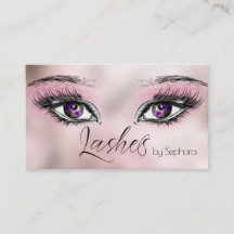 Pastell Rosa Glitter Wimpernverlängerung Künstleri