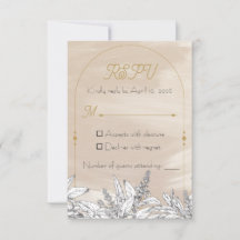 Pastell Rosa Hochzeit RSPV Karte