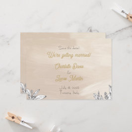 Pastell Rosa Hochzeit Save-the-Date-Karte Einladung