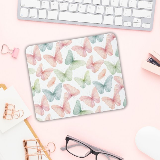 Pastell-Schmetterling Mousepad (Von Creator hochgeladen)