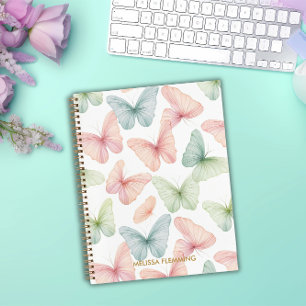 Pastell-Schmetterling-Notizbuch Notizbuch