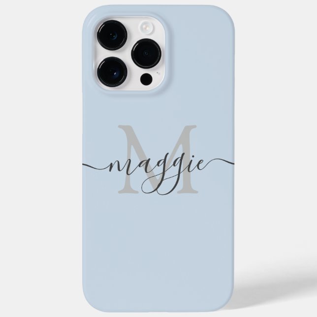 Pastell Script Monogram Thermal Tumbler Case-Mate iPhone Hülle (Rückseite)