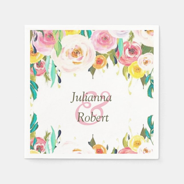 Pastell-Servietten Serviette (Vorderseite)