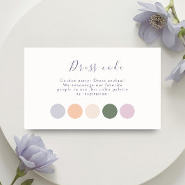 Pastell-Skript-Hochzeitskleidung Begleitkarte