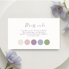 Pastell-Skript-Hochzeitskleidung Begleitkarte