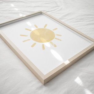 Pastell-Sonne-Plakat Poster