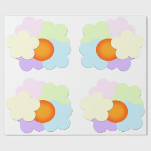 Pastell-Sonnenaufgang Geschenkpapier