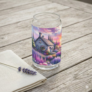 Pastell Sonnenuntergang Cottage Seeblick Garten Tr Dosenglas