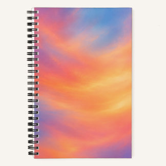 Pastell-Sonnenuntergangs-Ästhetik-Notizbuch Träume Notizbuch