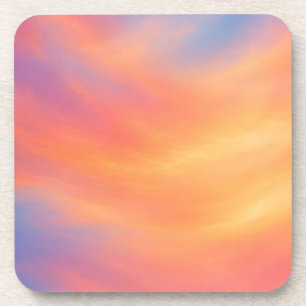 Pastell-Sonnenuntergangs-Untersetzer Farbverlauf Getränkeuntersetzer