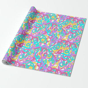 Pastell Spiralen Abstrakt drucken Geschenkpapier