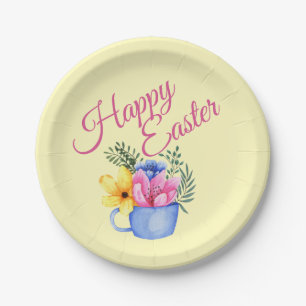 Pastell Spring Floral Arrangement Pappteller