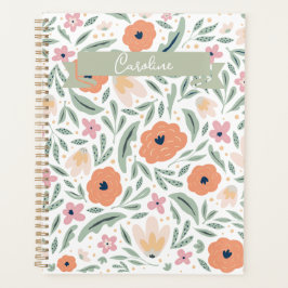 Pastell Spring Floral Muster Planer