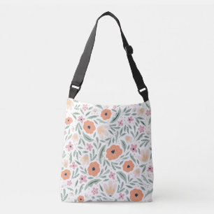 Pastell Spring Floral Muster Tragetaschen Mit Langen Trägern