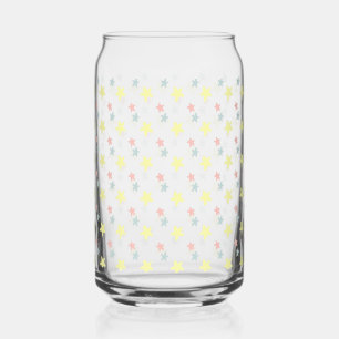 Pastell-Stern Bedrucktes Can-Glas   Süßer Bunter S Dosenglas