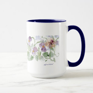 Pastell Stiefmütterchen - Tasse