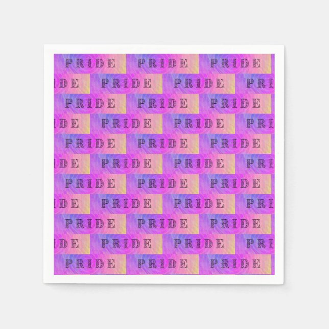 Pastell Stolz Text   Serviette (Vorderseite)