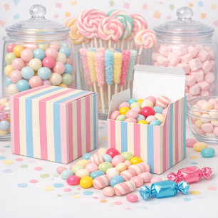 Pastell Streifen Eiscreme-Party Geschenkschachtel