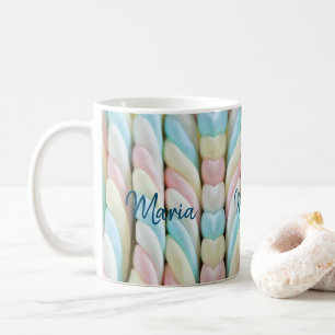 Pastell-Streifen-Tasse Kaffeetasse