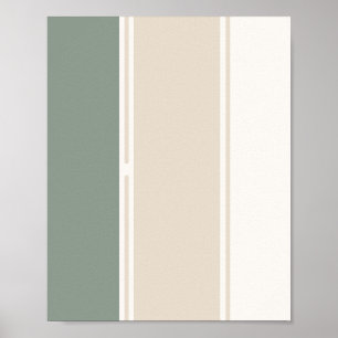Pastell-Streifen Variation 2 – Einfach und Elegant Poster
