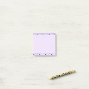 Pastell-Streifenmuster mit Gänseblümchen Post-it Klebezettel