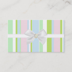 Pastell Stripes Visitenkarte