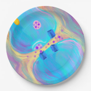 Pastell-Synapse Pappteller