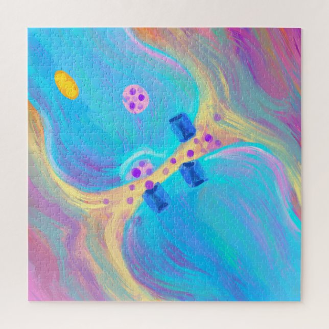 Pastell-Synapse Puzzle (Vertikal)