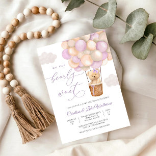 Pastell-Teddybär-Baby-Party-Einladung Einladung