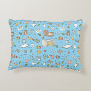 Pastell-Teddybär-Enten-Dekoratives-Nursery-Kissen Dekokissen