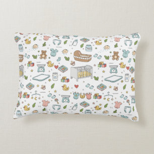 Pastell-Teddybär-Enten-Dekoratives-Nursery-Kissen Dekokissen