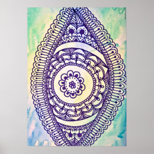 Pastell-Third-Eye-Plakat von Megaflora Poster