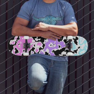Pastell-Tintenfleck 2 Skateboard