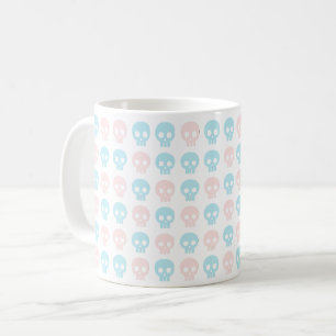 Pastell-Totenkopf-Cuties Kaffeetasse