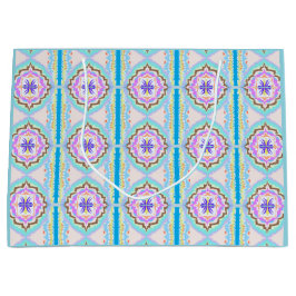 Pastell-Traum Boho-Geometrisches Kaleidoskop Große Geschenktüte