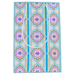 Pastell-Traum Boho-Geometrisches Kaleidoskop Mittlere Geschenktüte