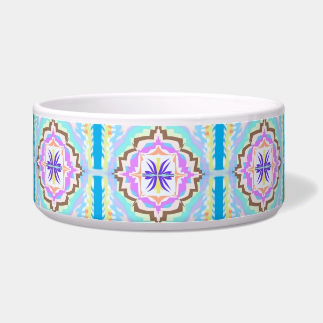 Pastell-Traum Boho-Geometrisches Kaleidoskop Napf (Vorderseite)