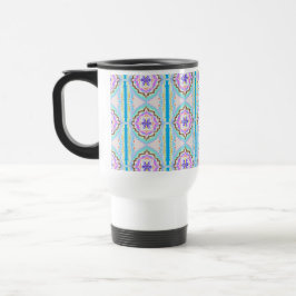 Pastell-Traum Boho-Geometrisches Kaleidoskop Reisebecher