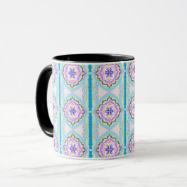 Pastell-Traum Boho-Geometrisches Kaleidoskop Tasse