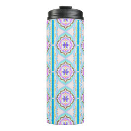 Pastell-Traum Boho-Geometrisches Kaleidoskop Thermosbecher