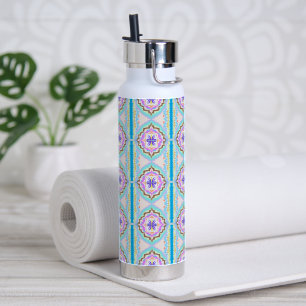 Pastell-Traum Boho-Geometrisches Kaleidoskop Trinkflasche