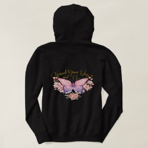 Pastell-Traum-Schmetterling-Fleece-Ästhetik-Blumen Hoodie